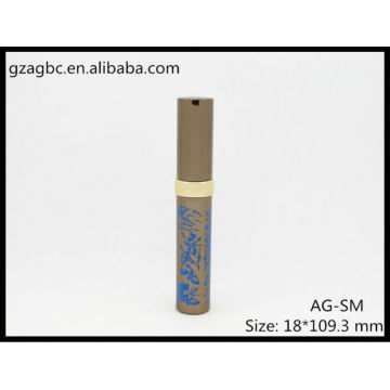 Elegante y vacía aluminio redonda Mascara tubo AG-SM, empaquetado cosmético de AGPM, colores/insignia de encargo